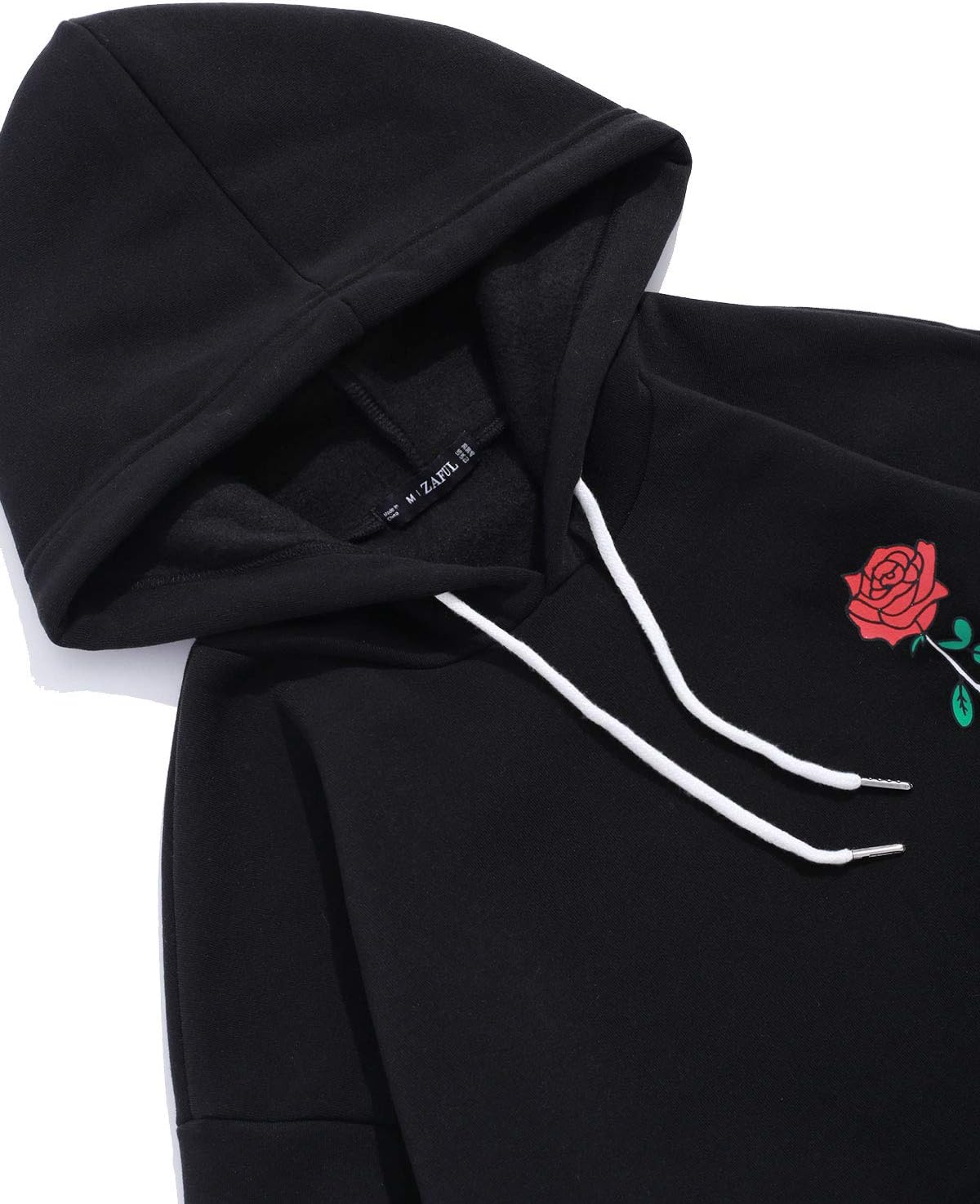 ZAFUL Men's Fluffy Polar Fleece Sweatshirt NEW YORK Embroidery Colorblock Half Zip Unisex Hoodie - Image 4