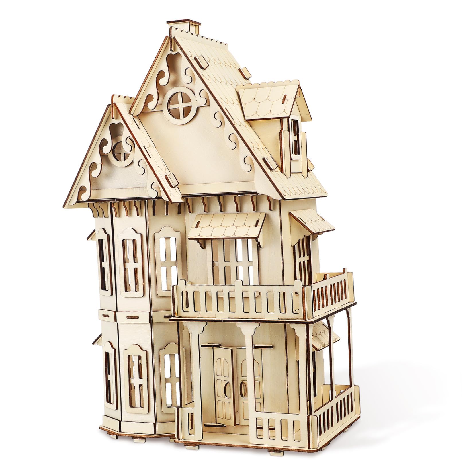 Puzzle de Madera Casa Gótica Montaje Fácil Decoración Duradera para Adultos y Creatividad y