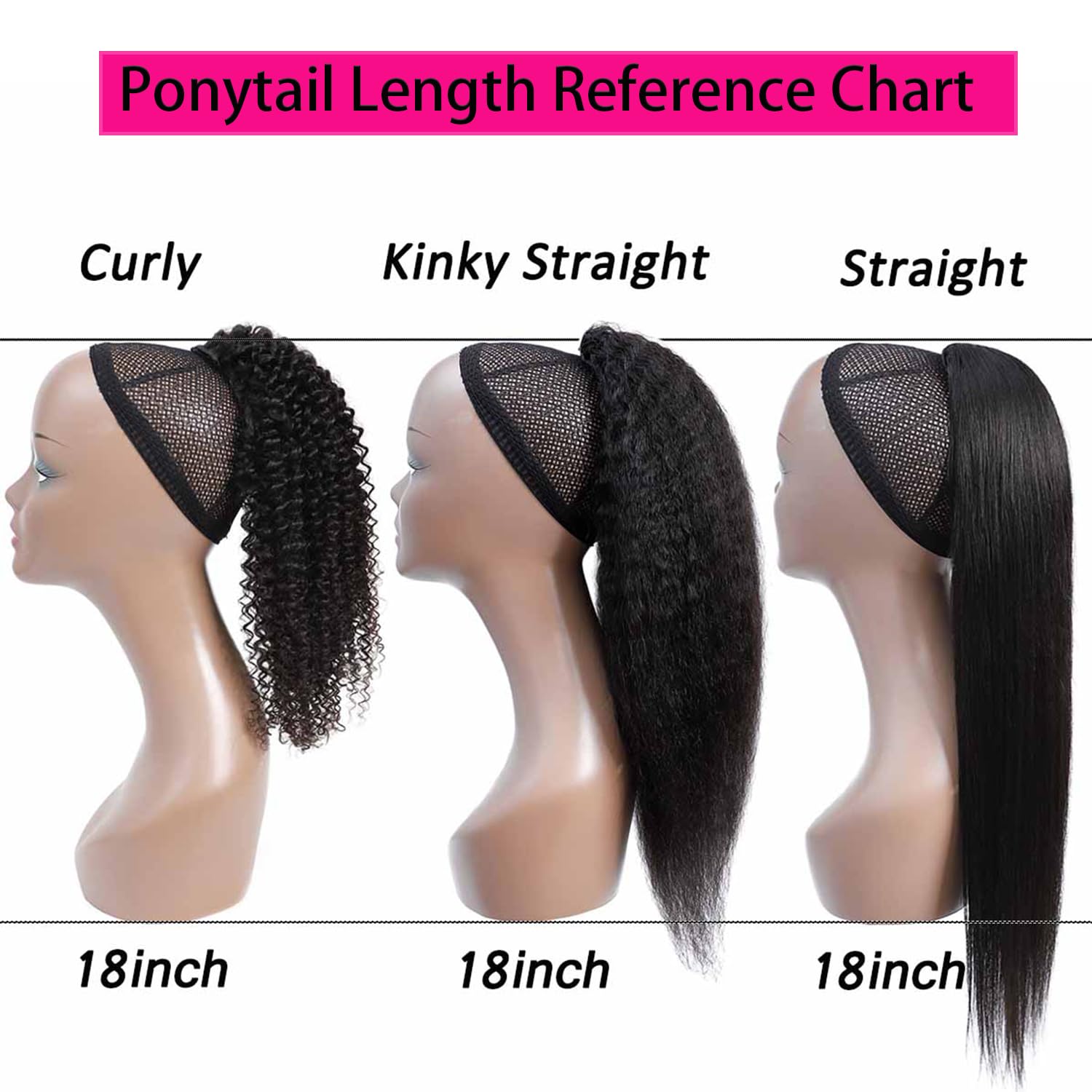 Kinky Curly Drawstring Ponytail Human Hair Extensions 14 inch Afro Curly Drawstring Ponytail Extension for Black Women Remy 10A Grade Brazilian Clip In Pony Tail Hairpiece 120g (14 Inch,Natural Color)