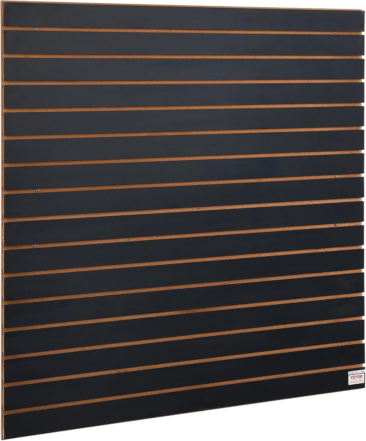 VEVOR Slatwall Panel, 16 sq.ft, Versatile Durable Slat Wall Panel with MDF Material & 3 in Groove, Aesthetic Easy to Clean Slat Wall Panel with Melamine Surface, Fit for Bicycles, Hammers, etc.