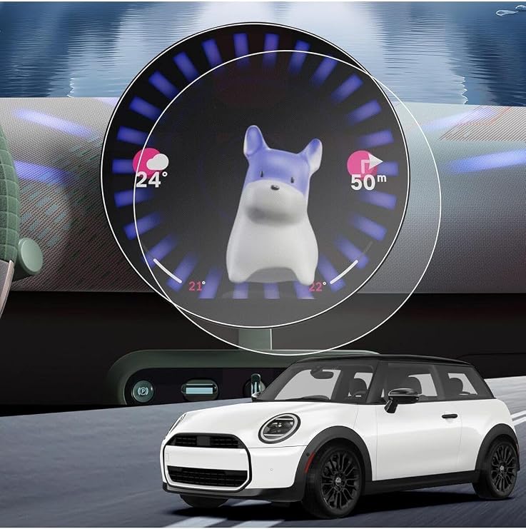 Mini Cooper/Countryman ile uyumlu 2024 2025 Navigasyon ve Bilgi Ekranı 9H Nano Ekran Koruyucu