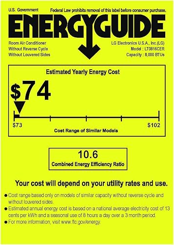 Miniatura 38 de LG LT1016CER 9,800 BTU 115V Aire acondicionado para pared con control remoto Blanco,Blanco brillante,https:/ www.Yaxa/dp/undefined