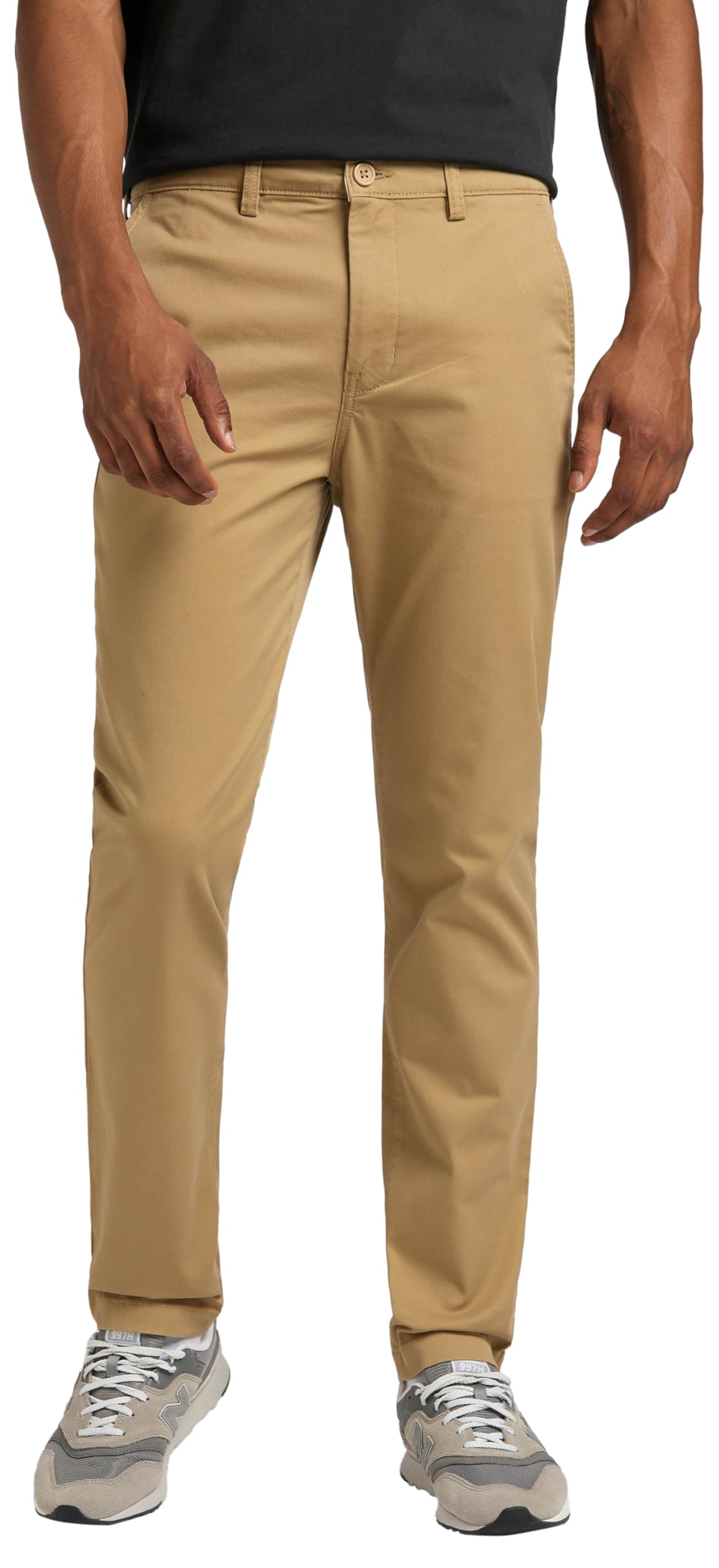 Lee Chino Slim Pantalones, marrón, 30W x 32L para Hombre