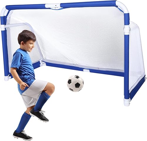 Portería de fútbol plegable para jóvenes y niños, red de fútbol plegable portátil, portería de fútbol para el hogar, al aire libre, equipo de