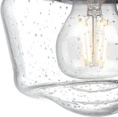 Miniatura 6 de Westinghouse 6121200 Eddystone - Accesorio de pared tradicional para exteriores con sensor de atardecer a amanecer, acabado negro mate, vidrio