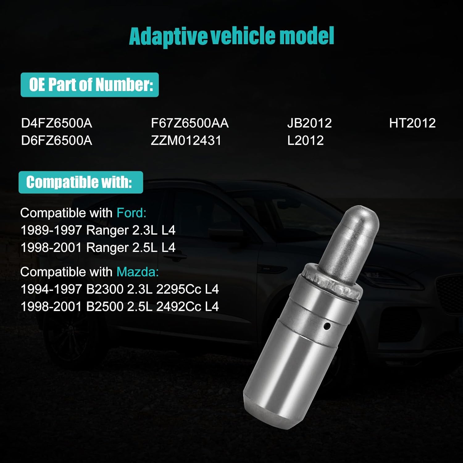 8pcs CPWK674 Hydraulic Valve Lifter (4 Intake+4 Exhaust) For Ford Ranger 2.3L 1989-1997, Ranger 2.5L 1998-2001, For Mazda B2300 2.3L 1994-1997, B2500 2.5L 1998-2001, Replaces LIF447 F67Z6500AA