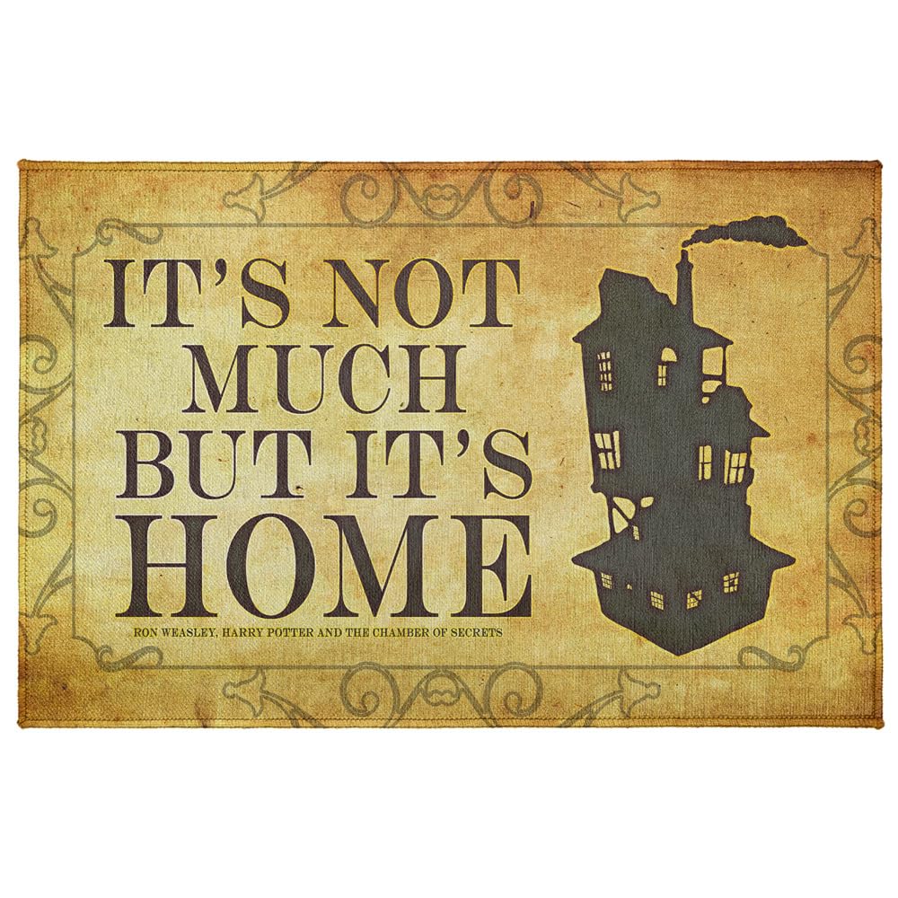 GRAPHICS & MORE Anti-Slip Indoor Doormat, 20” x 31.5” Harry Potter Weasley House, Floor Mat for Inside Entry Way/Back Door Garage Mudroom Home and Office, Low Profile