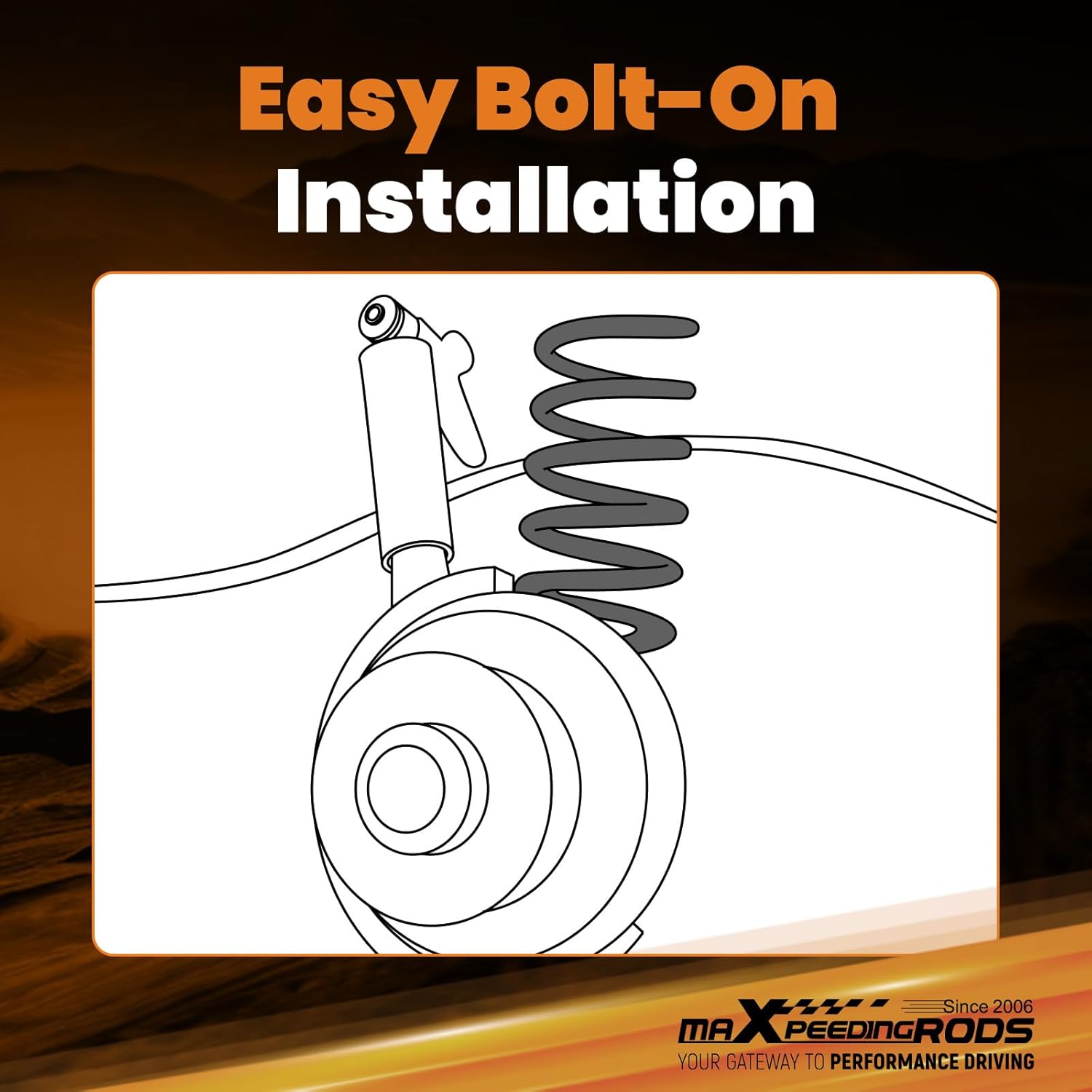 maXpeedingrods 2” Front Lowering Spring Kit for Chevy Silverado/GMC Sierra 1500 1988-1998 V8 2WD Only, C1500 Drop Coil Kit