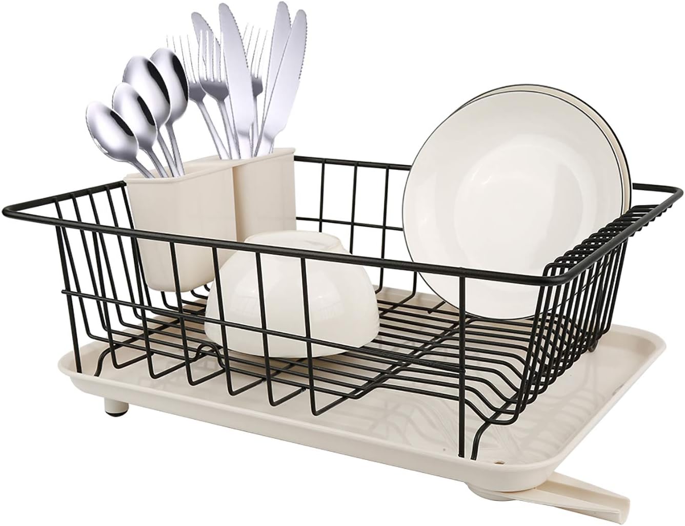 Buy Whitgo Dish Drying Rack Stainless Steel Dish Rack Dish Drainer Drain For Kitchen Counter With Removable Cutlery Tray And Drainboard With Adjustable Swivel Spout And Utensil Holder Online In Germany B08bnjdrc6