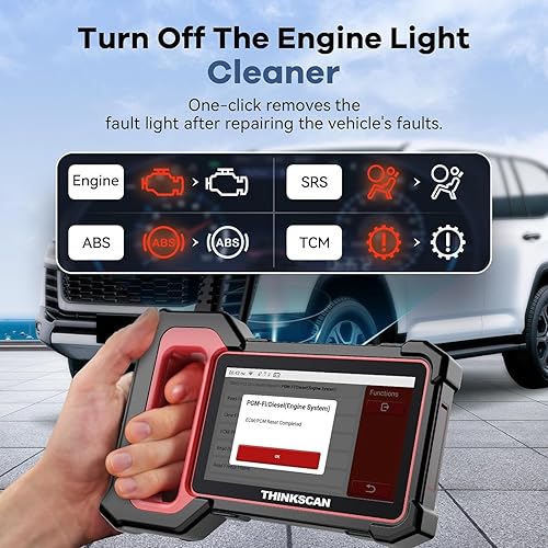 Miniatura 6 de THINKCAR Escáner OBD2, ThinkScan Plus S6 ABS, SRS, ECM, herramienta de escaneo de diagnóstico del sistema TCM con 5 servicios, lector de código de