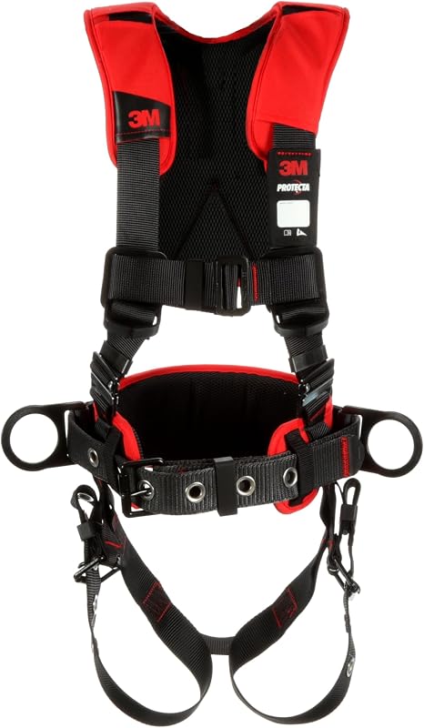 Protecta Comfort Construction Style Positioning Harness 1161204, Black, Small, 1 Ea/Case