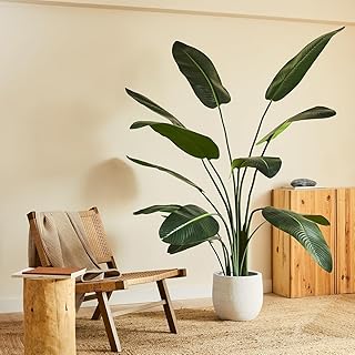BLAINE | Strelitzia 160cm | Decorative Artificial Plants | Large Artificial Plant | Artificial Plants for Indoor/Outdoor | Realistic Artificial Plant Decorative