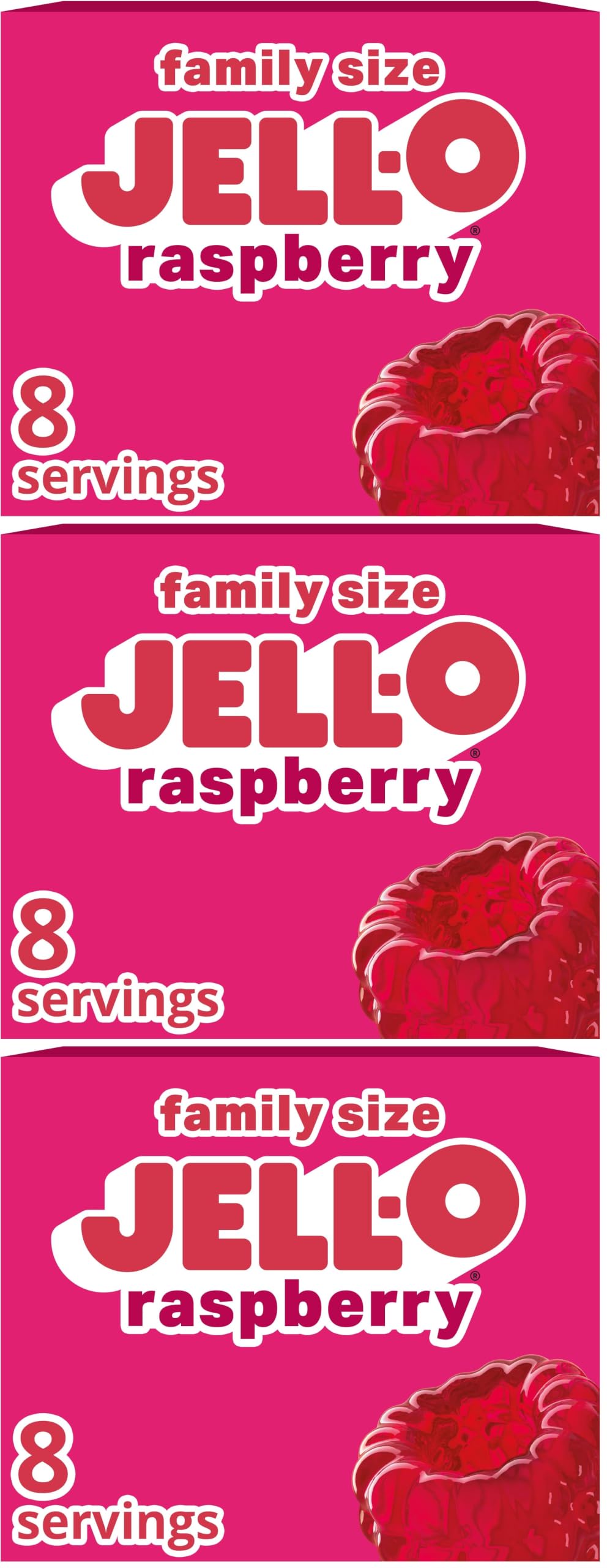 Jell-O Raspberry / 6 Ounce (Pack of 3) / 0 Gelatin