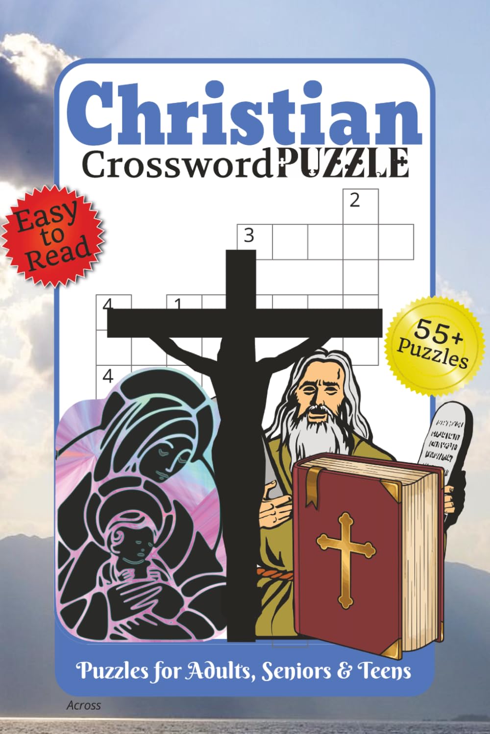 Christian Crossword Puzzle: Puzzles for Adults, Seniors and Teens