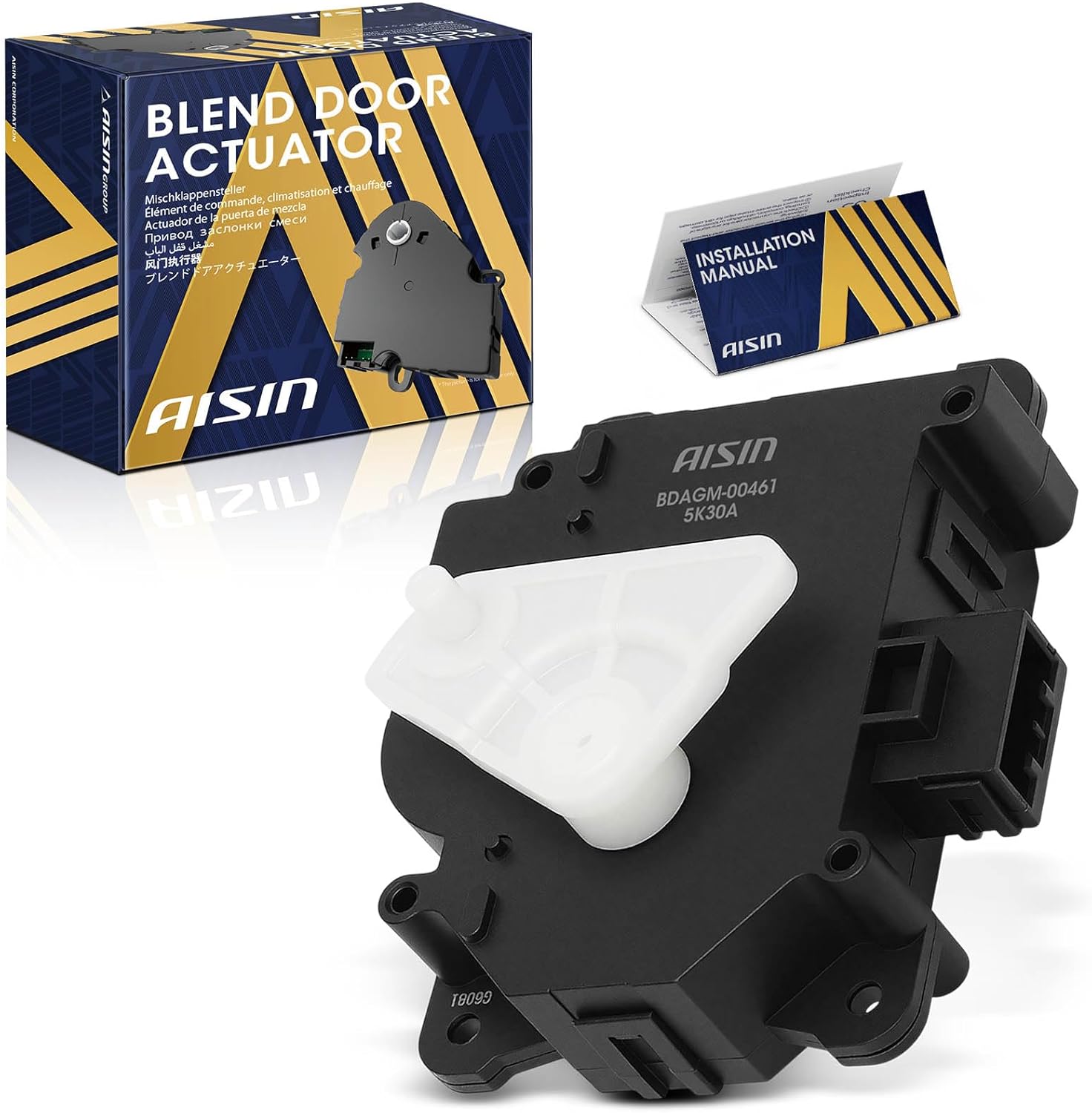 AISIN AFTERMARKET BDAGM-00461 Right HVAC Heater Blend Door Actuator - Compatible with Honda Accord 2008-2011, Acura TSX 2009-2014 - Temperature Control Actuator