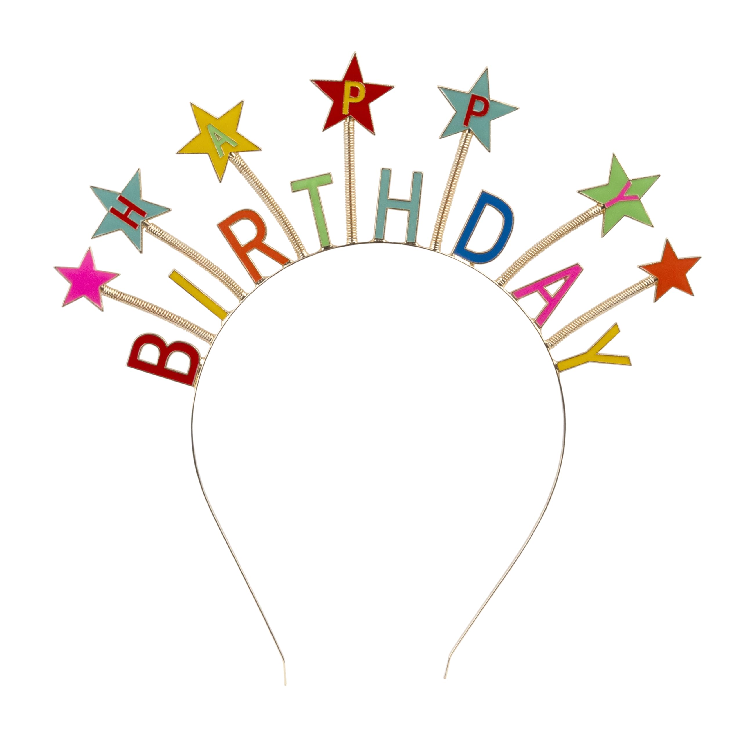 Talking Tables Happy Birthday Headband with Colourful Stars