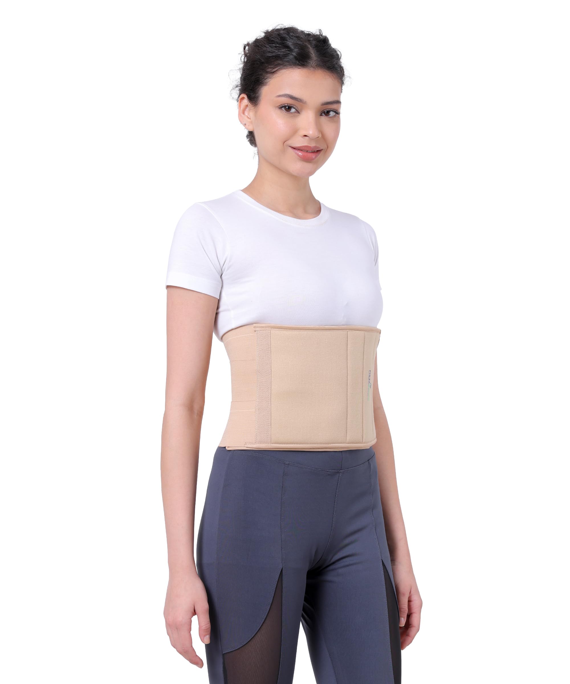 PHLEXMOTION Adjustable Maternity Belt After Delivery C Section After Pregnancy Belt for Women Abdominal Binder for Tummy Reduction and Compression Beige (XL (44-48 Inches))-image-14
