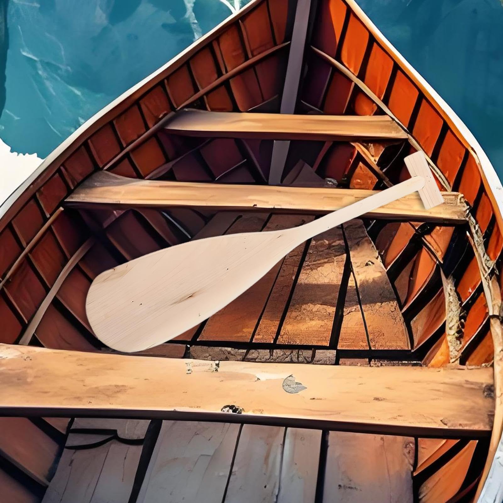 Pagaie De Kayak 50 cm Équipement nautique en bois léger pour bateau