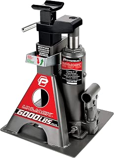 Powerbuilt 3 Ton Unijack: Bottle Jack & Jack Stand in One, 6000 lb Capacity, 11-21" Lift for Trucks, SUVs & RVs