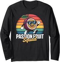 Passion Fruit Squad Retro Tropical Produce Long Sleeve T-Shirt