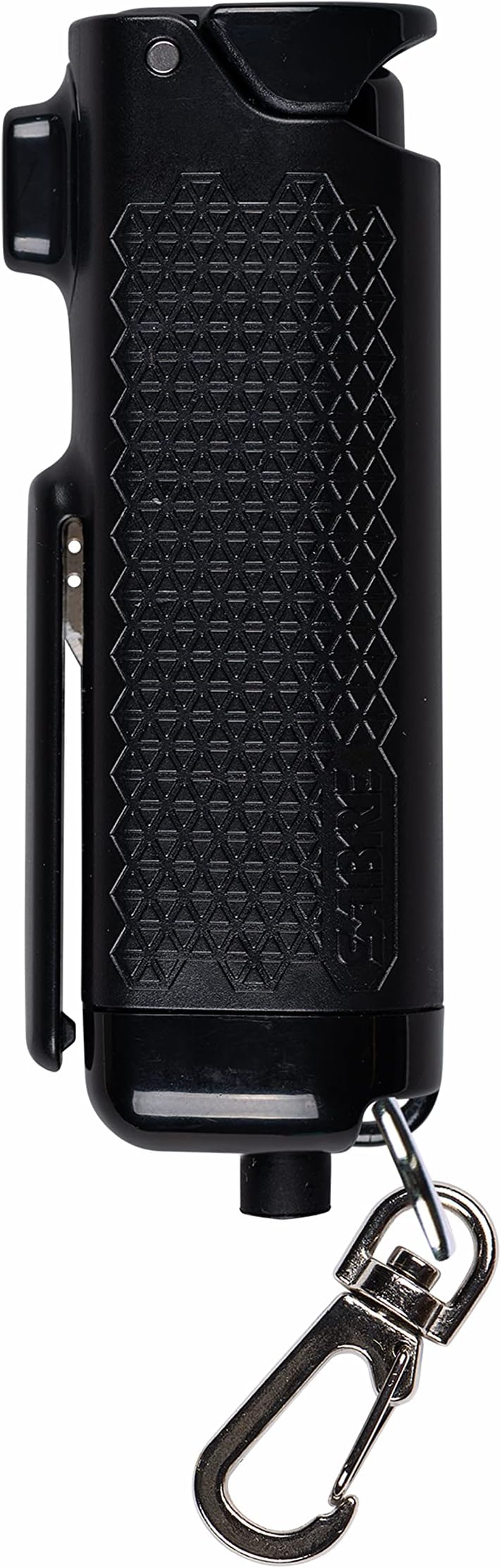 SABRE Safe Escape 3-in-1 Pepper Gel with Seat Belt Cutter & Window Breaker, Maximum Strength Pepper Spray, 3X Longer Spray Time - Up to 10 Seconds, 0.54 fl oz, Snap-Clip Keychain, Fast Flip Top Safety
