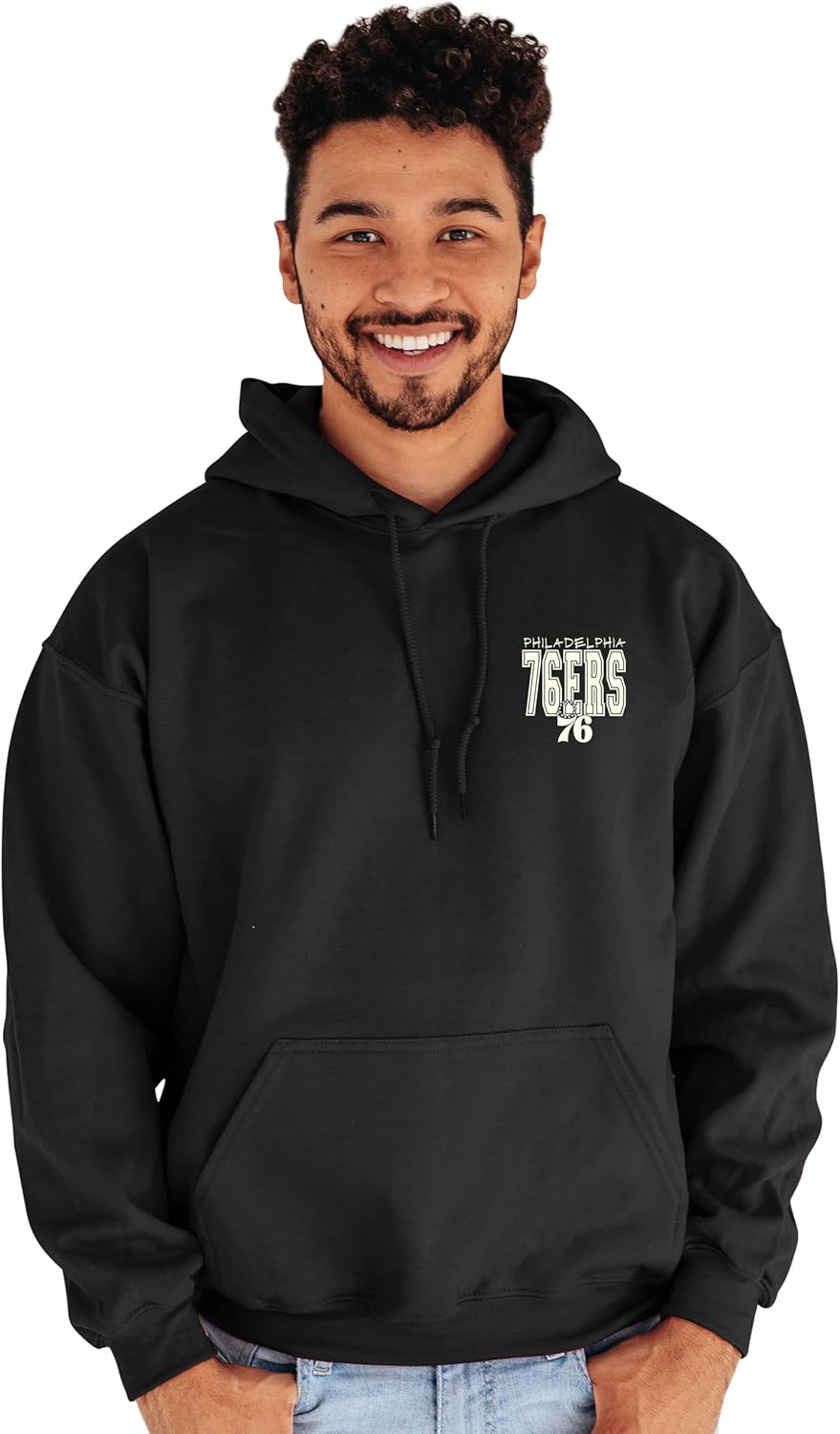 Blue 84 NBA Officially Licensed Hooded Sweatshirt Pop Echo Black - Image 2