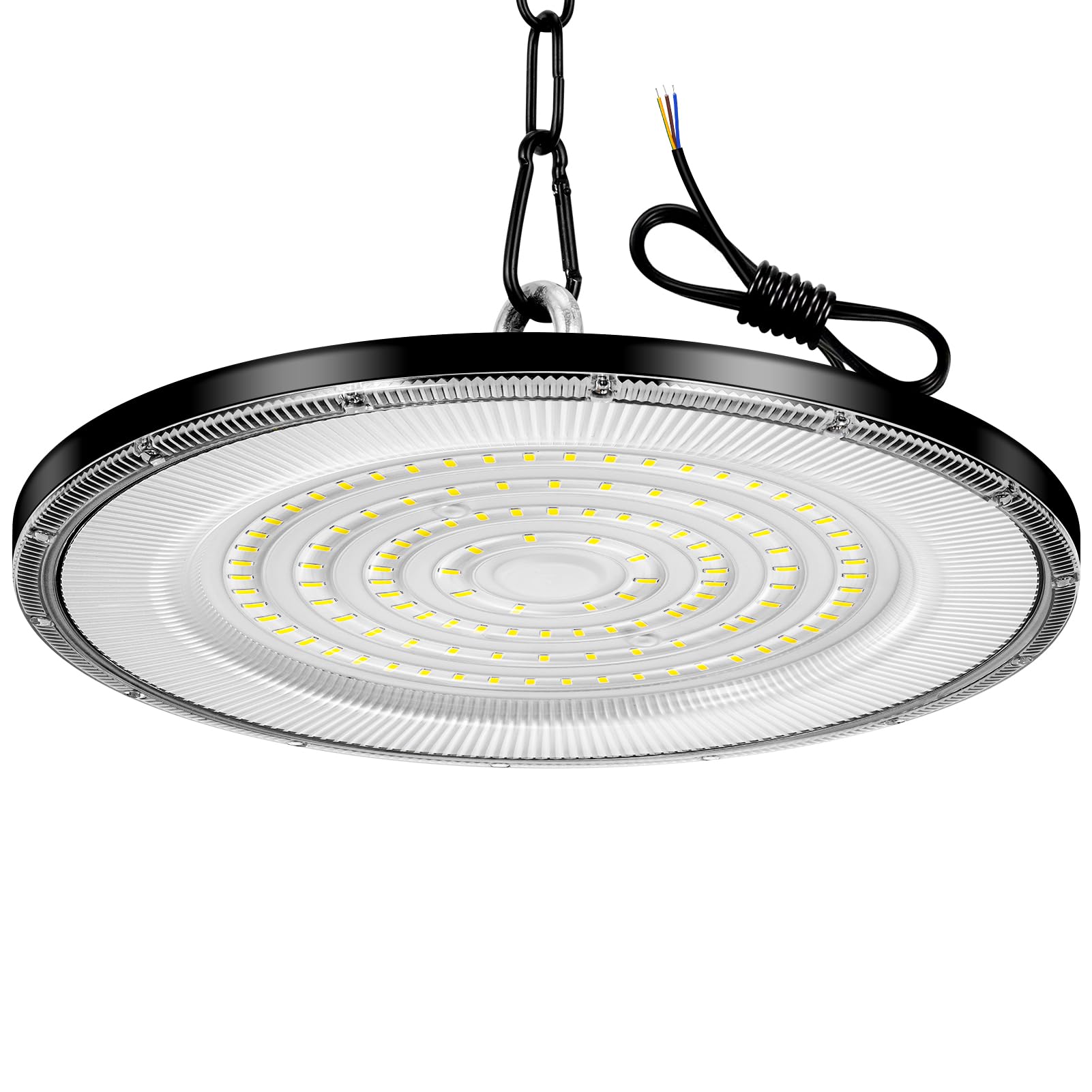 10 Stück 200W Led UFO High Bay Light, Kaltweiß 6500K 80000lm, AC 210-220V, IP65 Wasserdicht, Shop Lights für Werkstatt Lager Fabrik Scheune Garage Bereich Beleuchtung (200W, 10 Stück)