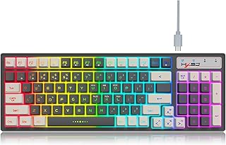 L900 K96 RGB ストリーマー ゲーミング キーボード 2.4G 調整可能 バックライト付き 13 照明効果 複合ファンクション キー 長いバッテリー寿命のメンブレン キーボードですが、ゲーム/オフィス向けのスーパーメカニカルな感触