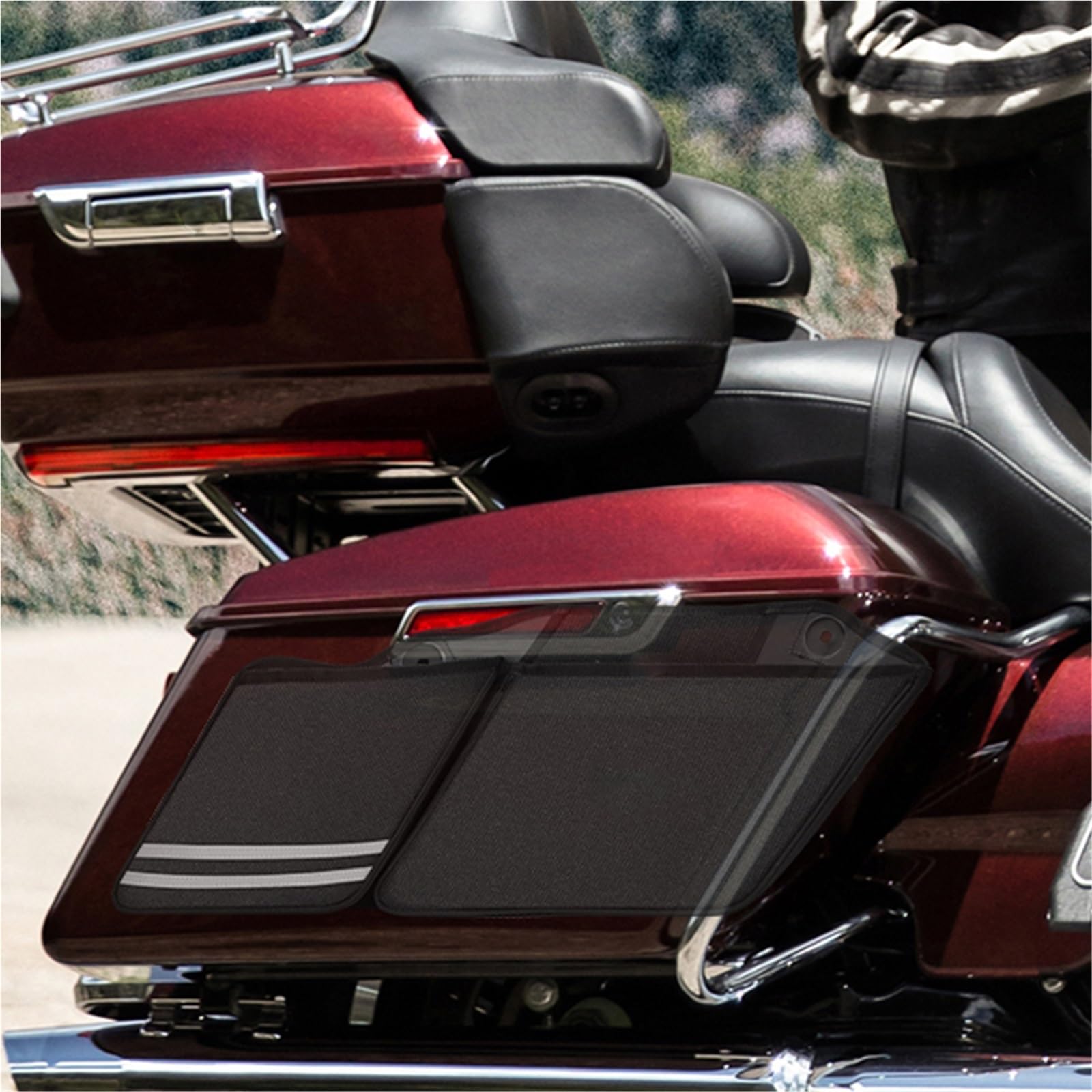 Organizzatori Di Borse Laterali Per Moto Borsa Da Sella Per Fodere 2 Pezzi Per Harley Per Davidson Touring Street Glide Road King Electra 2014-2023