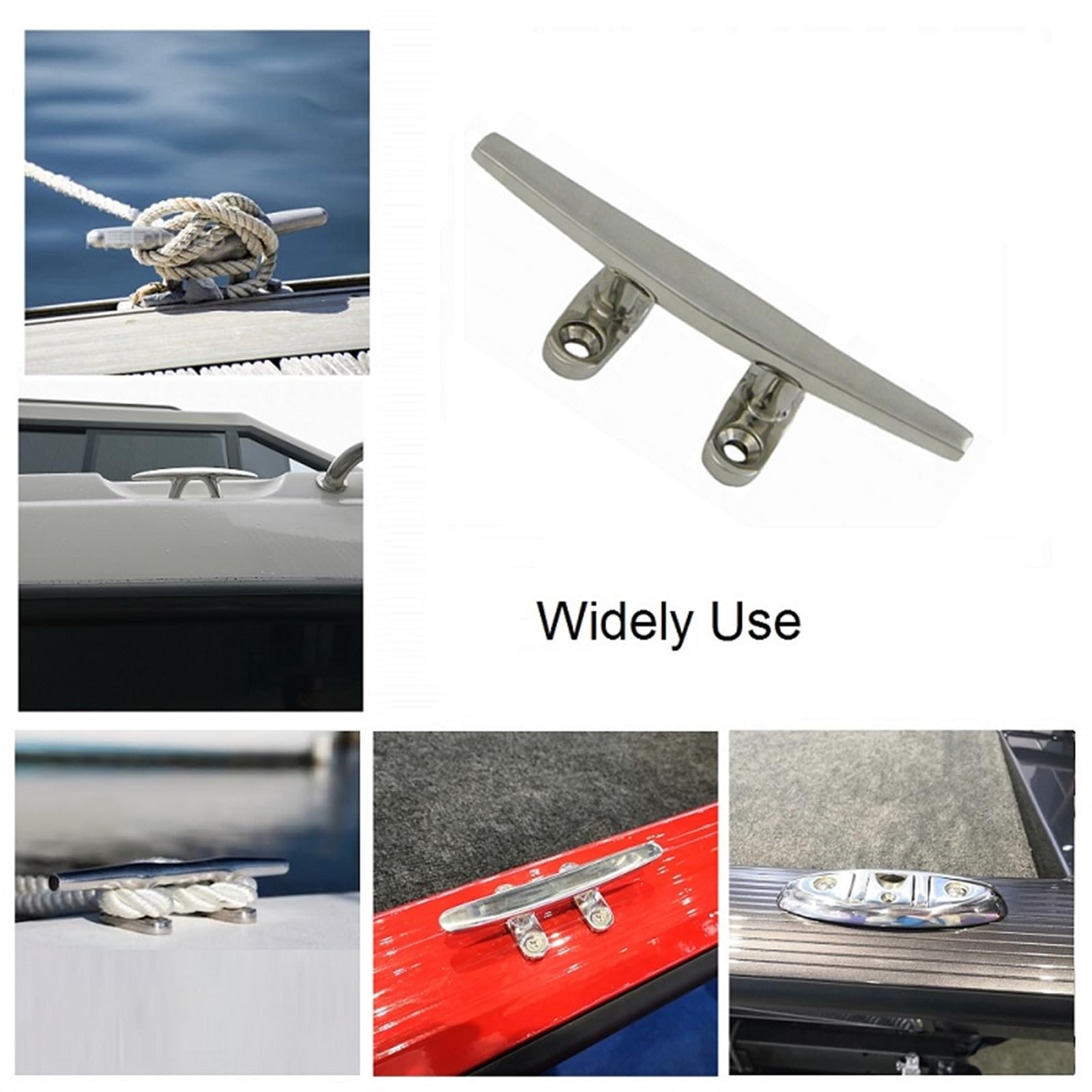 Łodzi Akcesoria 2 szt. Knagi do łodzi cumowniczych 5 6 8 cali Heavy Duty Marine Hardware Akcesoria do jachtów sprzętu łodzi(8inch(200mm))