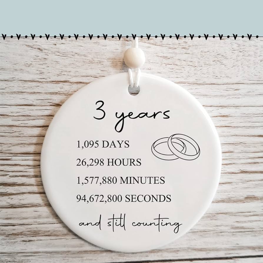 Amazon.com: 3rd Wedding Anniversary Gifts for Couple