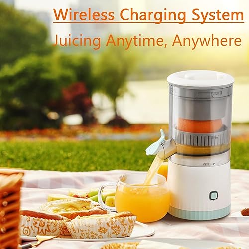 Miniatura 4 de Exprimidor eléctrico de cítricos, máquina exprimidora recargable con cable USB y cepillo de limpieza, exprimidor de pomelo de limón naranja y lima