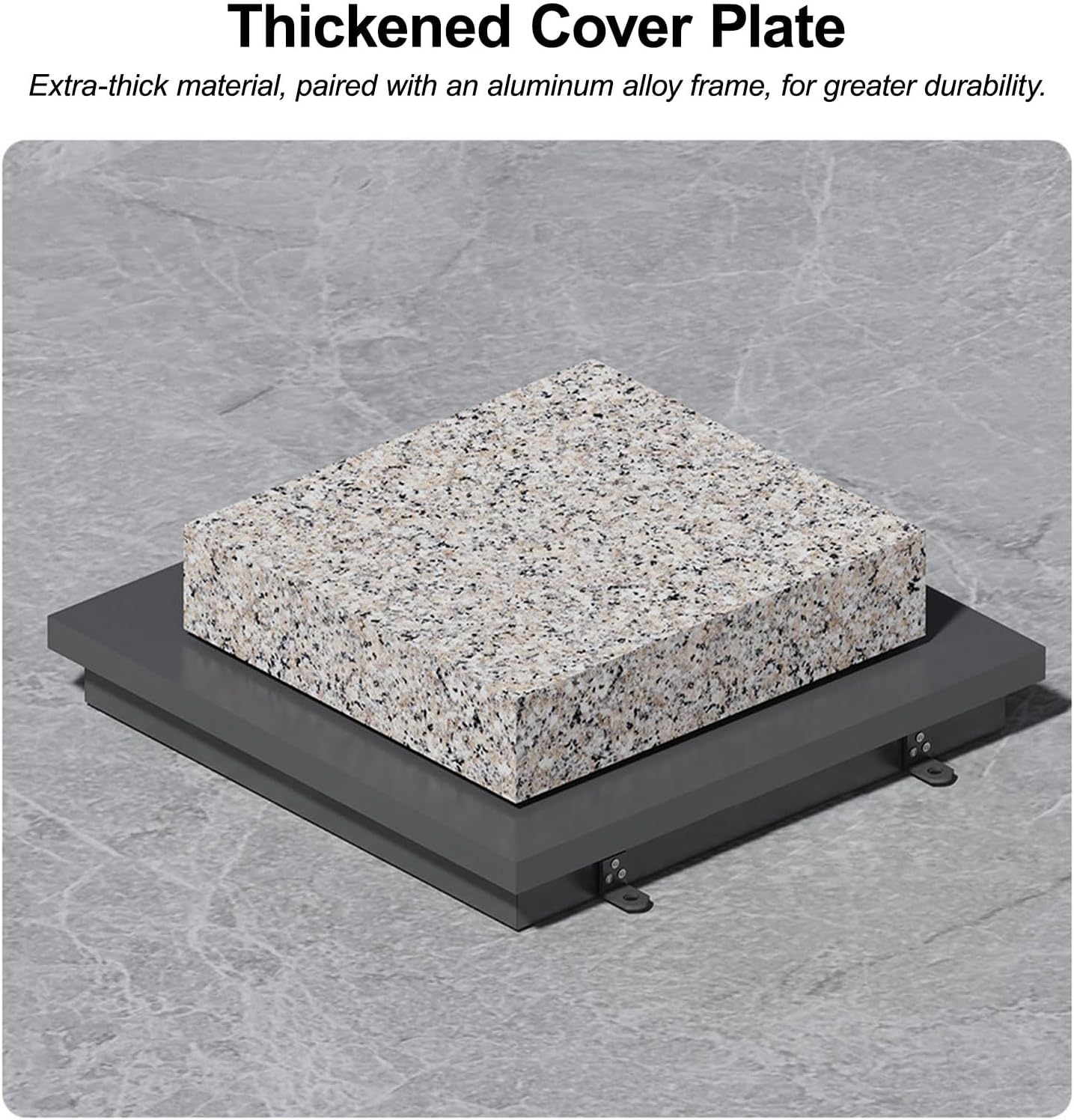Commercial Roof Access Hatch, Large Commercial Manhole/Cellar Export Lid, with Dual Hydraulic Support, for Maintenance Roof, Emergency Access Lid, Wellhead Lid(White,60 * 60cm/23.6 * 23.6in)