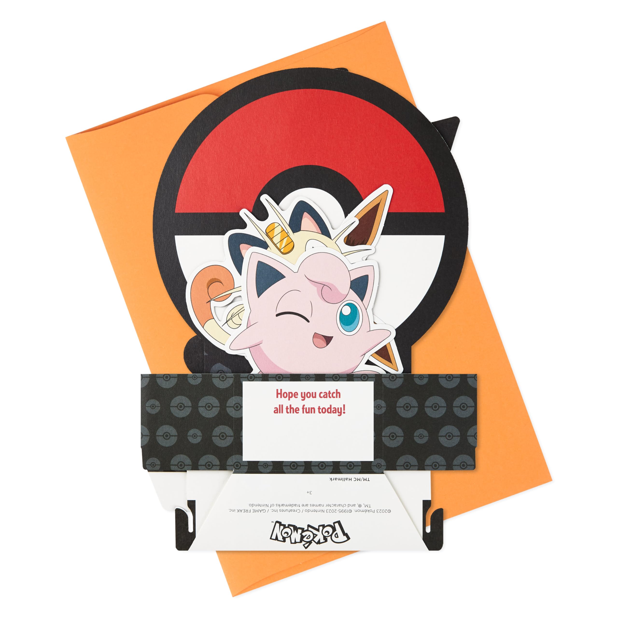 Hallmark Pokémon Pop Up Birthday Card for Kids (3D Pikachu, Charmander, Squirtle, Bulbasaur) for Birthday Boy, Son, Grandson, Nephew
