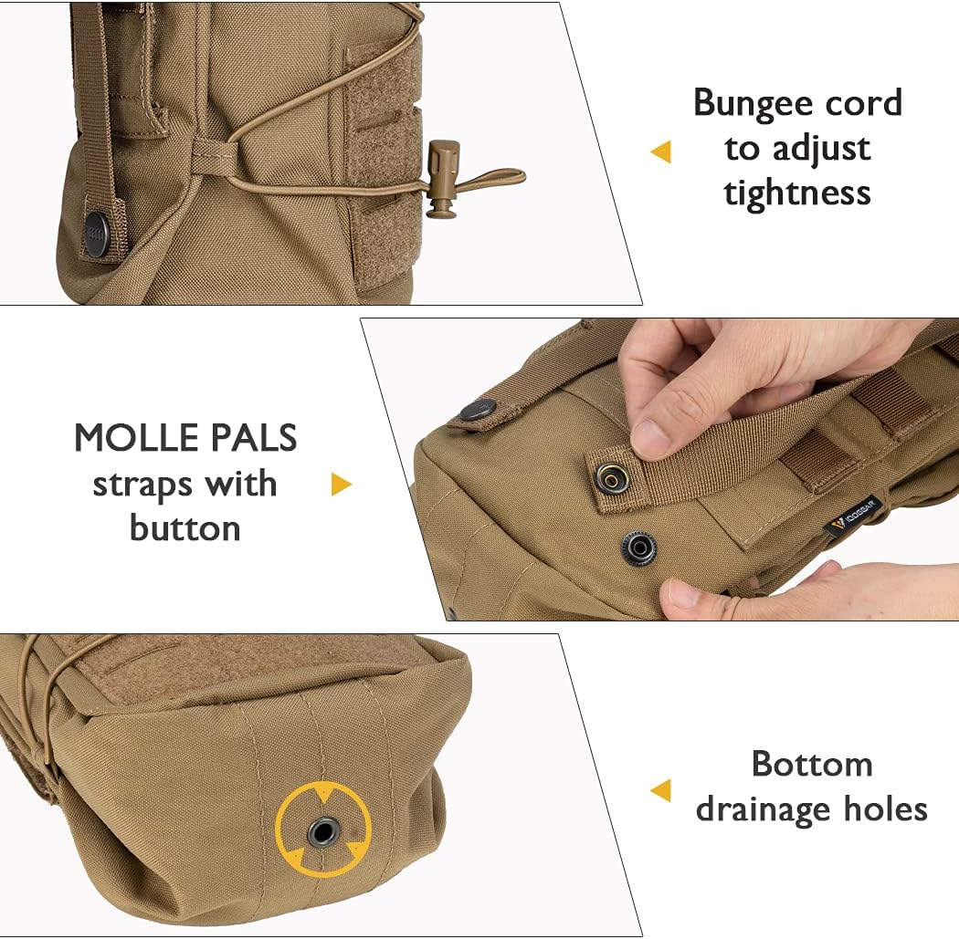 IDOGEAR Tactical Pouch Molle Drawstring Magazine Dump Pouch Mag Recycling Pouch Universal Bag - Image 5