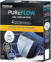 Vista 11 de Filtro de aire de cabina PureFlow PC5623X Compatible con Chevrolet Corvette 2008-2019, Cadillac XLR 2004-2009