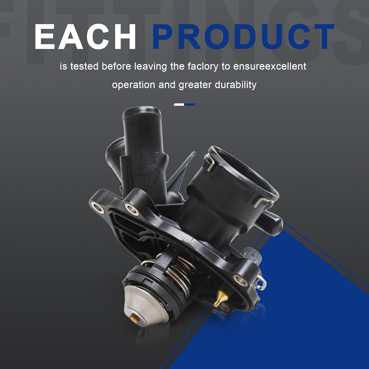2712000315 Engine Coolant Thermostat Housing Assembly Compatible with Mercedes-Benz C180 C200 C250 W204 C204 S204 E200 W212 A207 C207 SLK200 SLK250 2712000115 2712000215