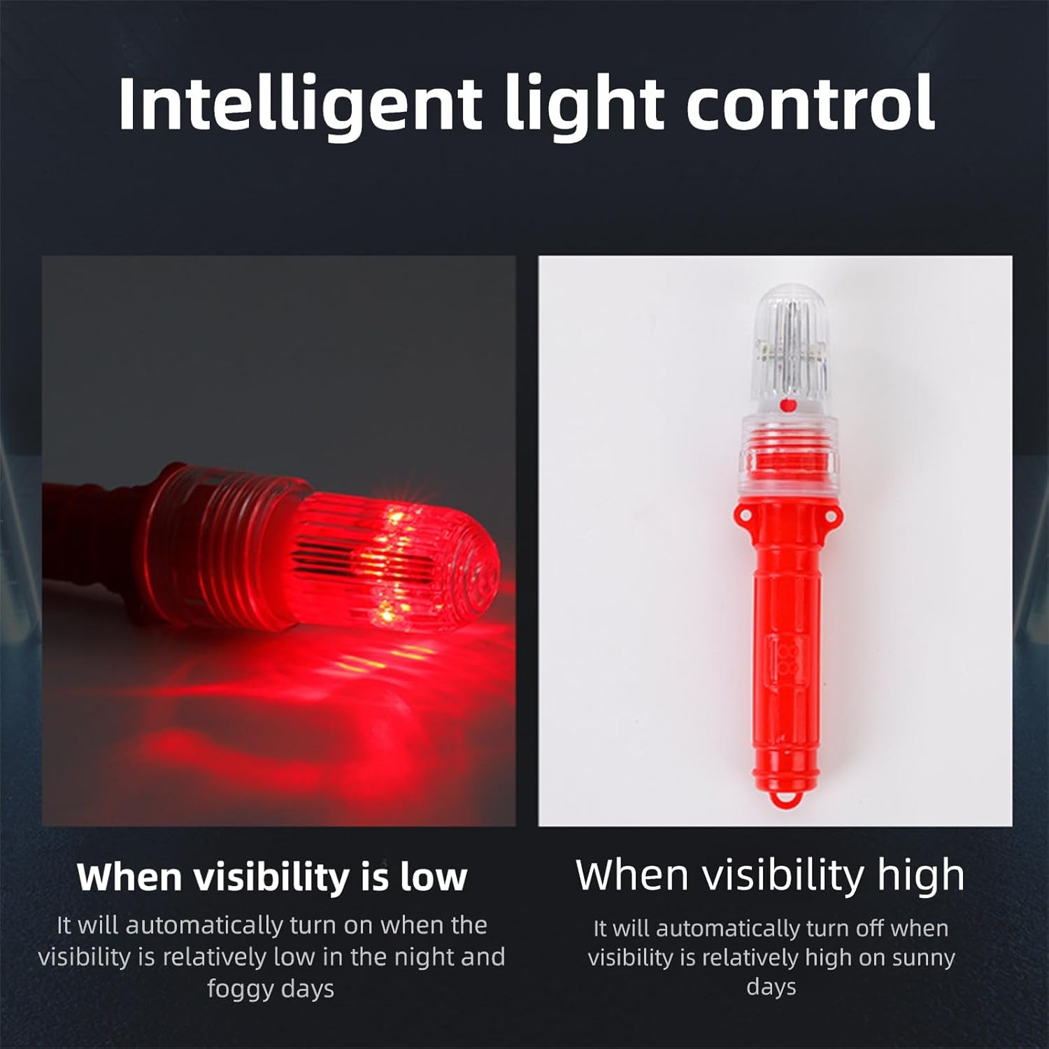 Aerial & Handheld Red Signals for Emergency Signaling on Boats, Life Rafts & Buoys, Compatible with Flare Gun for Boat, Life Jackets for Adults, and All Flares for Boating. (Red, Three Flashes)
