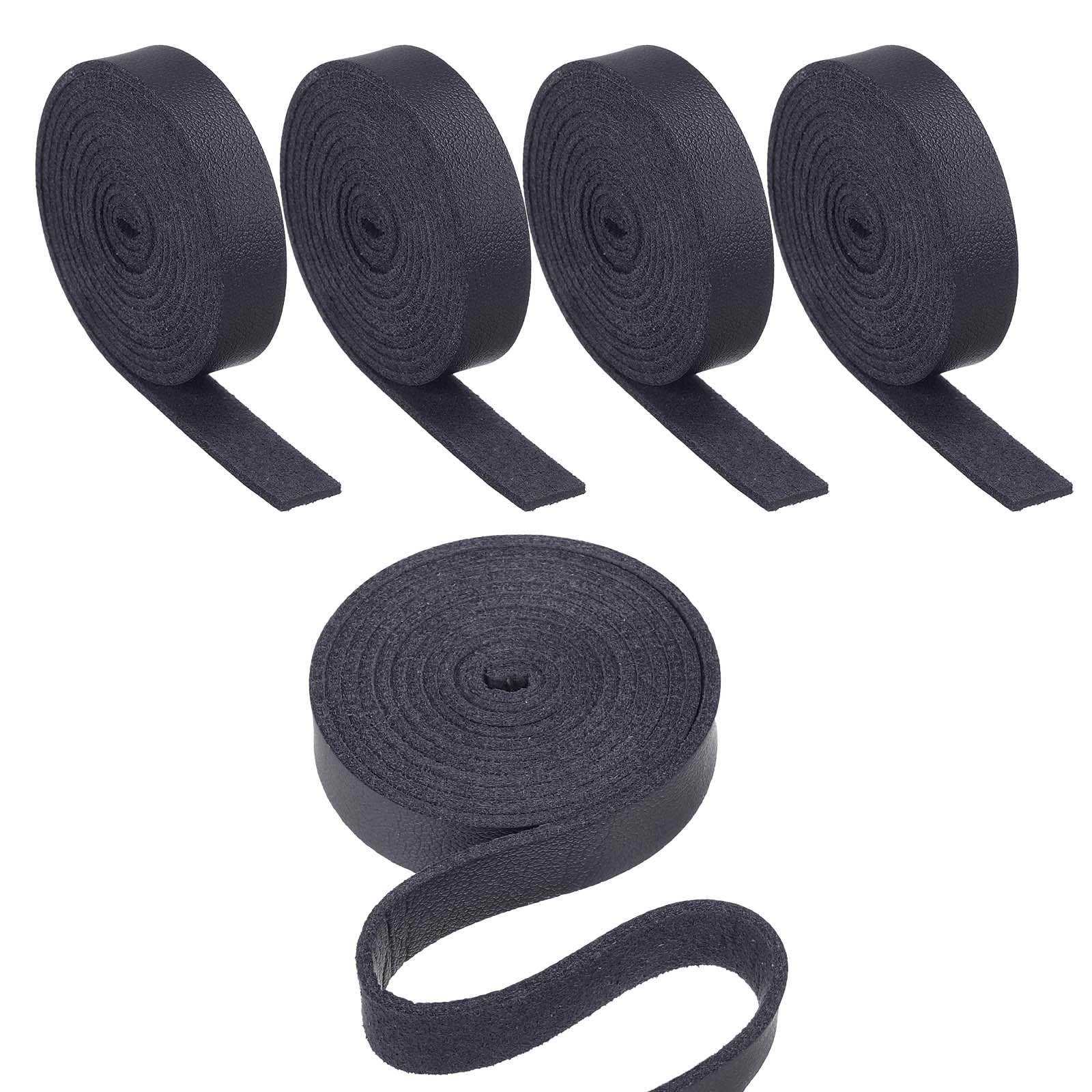 Bande en cuir PU bleu foncé 3/8" PATIKIL pour création de bijoux et lanières
