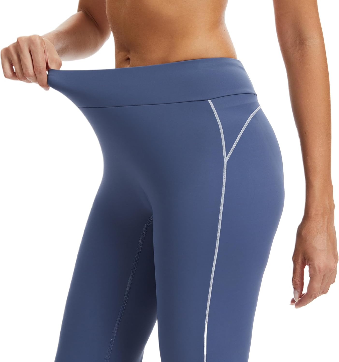 VME High Waisted Yoga Pants with Pockets - Tummy Control Workout Running Yoga Legging for Women - Image 7