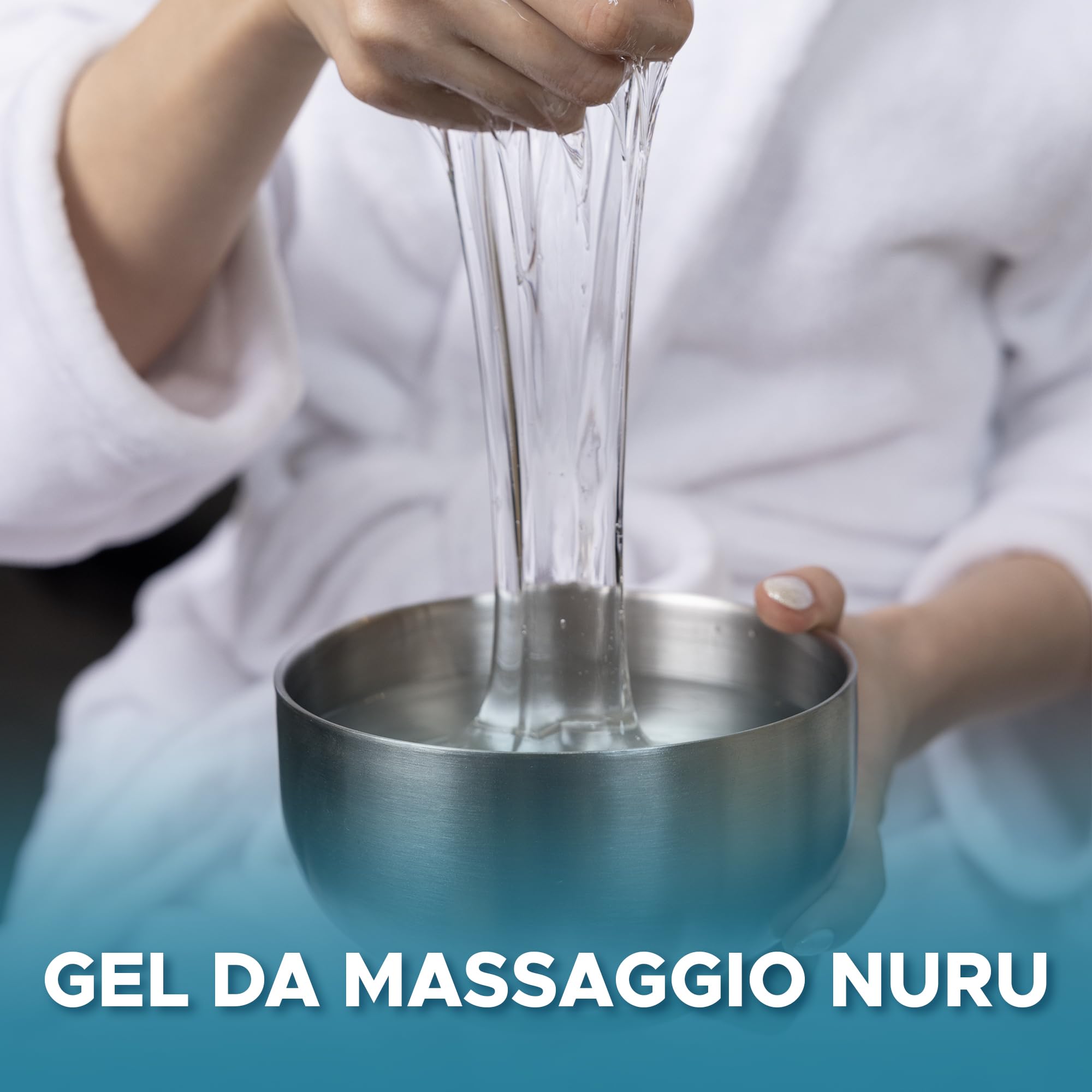 Polvere Gel da Massaggio Nuru Edizione Sakura 500g, Aloe Vera, Alga, Liquirizia e Te Verde, Uso Professionale, Stile Giapponese, Vegano, Senza Profumo, Base Acqua, Resa fino a 50 Litri