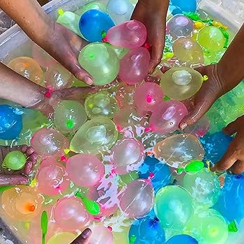 Amazon.co.jp: 水風船 水風船 自動閉鎖式クイックフィラー 水