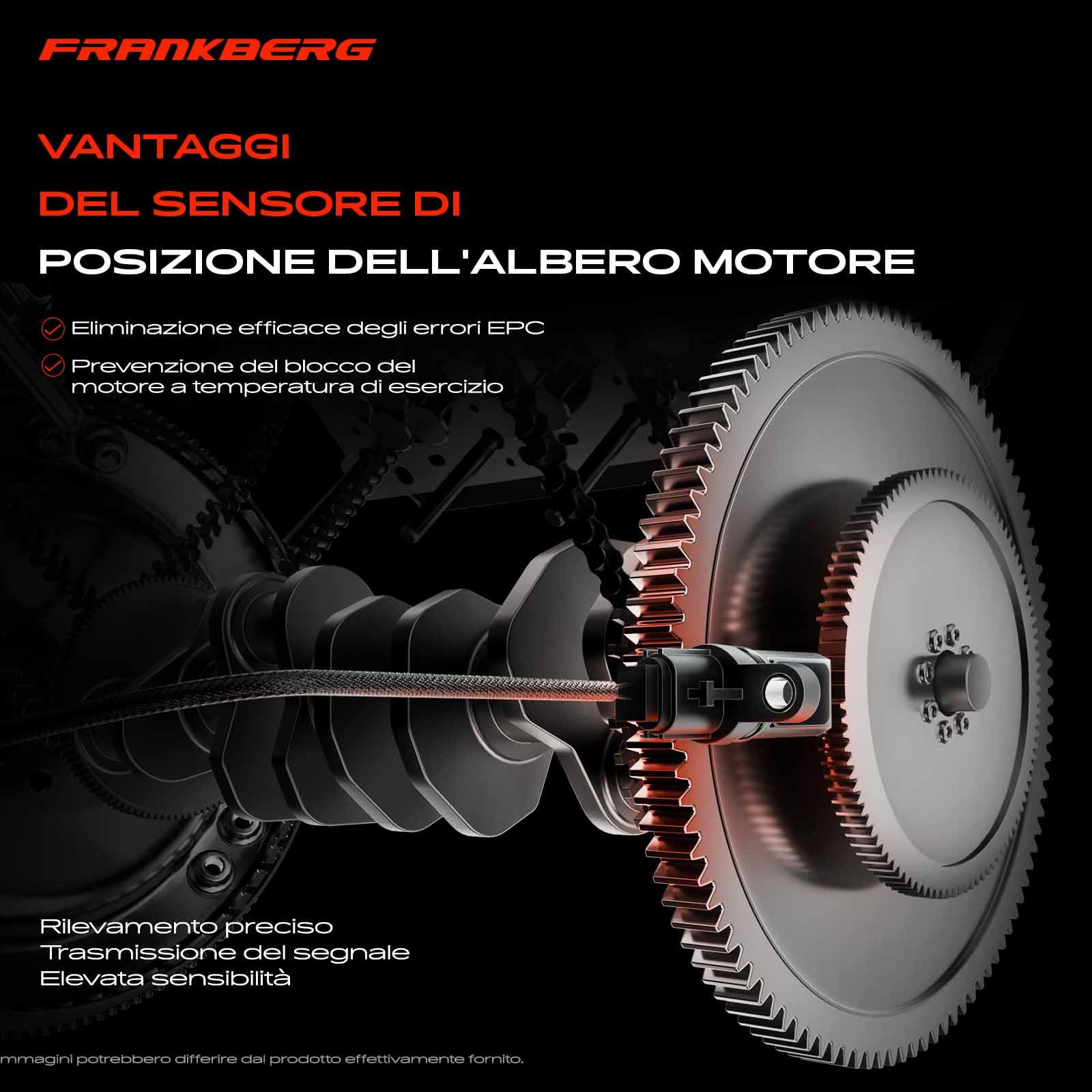 Frankberg Posizione dell'albero Motore Sensore dell'albero Motore Compatibile con Grand Cherokee I ZG ZJ Ramcharger Replace# 56026701,70104291