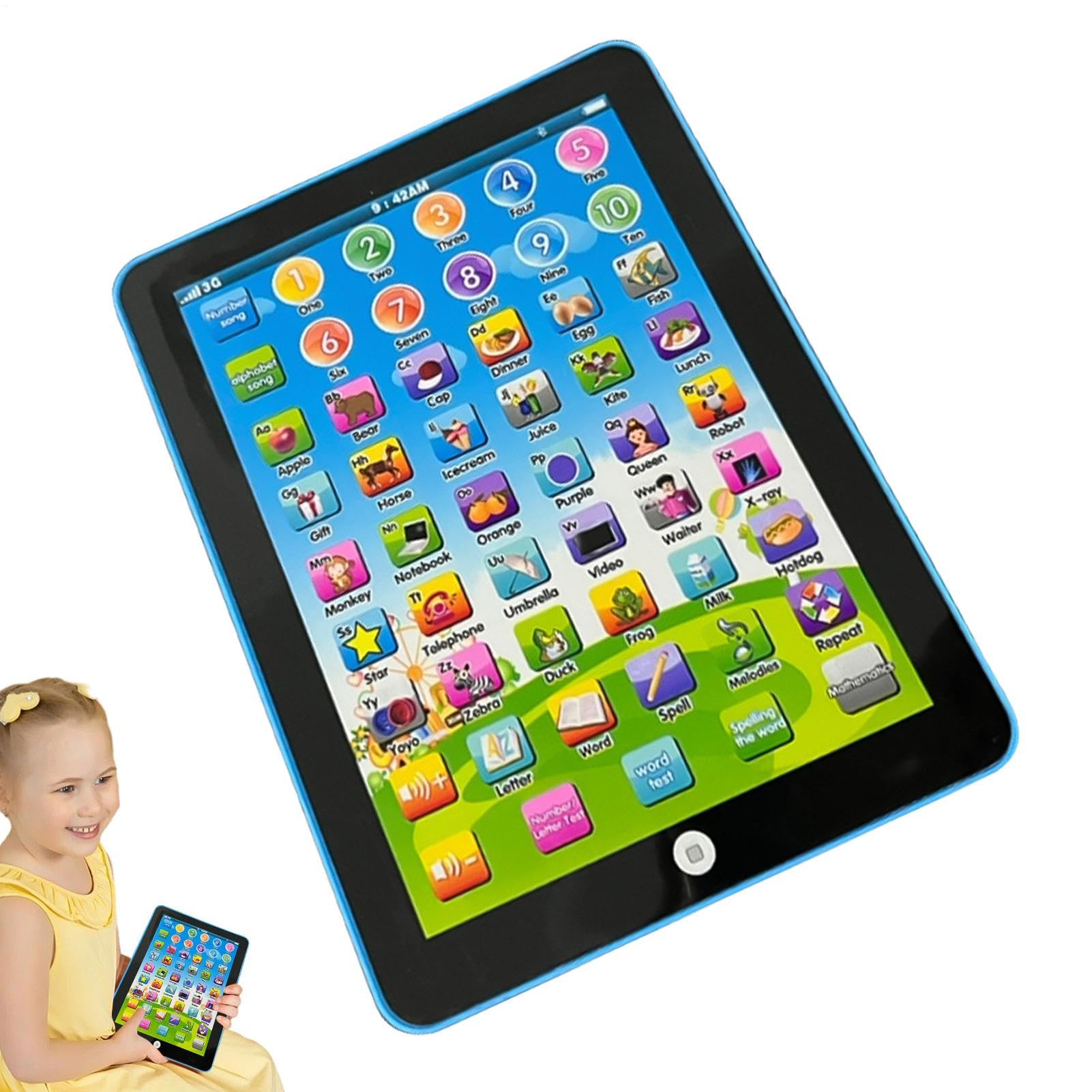 Générique Tablette pour – Tapis d'apprentissage à Commande Tactile de 7,48 Pouces | (Nouvelle Tablette électronique pour – Jouet éducatif Musical pour Générique Tablette pour – Tapis d'apprentissage à Commande Tactile de 7,48 Pouces | (Nouvelle Tablette électronique pour – Jouet éducatif Musical pour