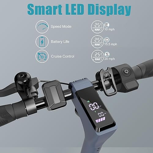 Miniatura 7 de Caroma Patinete eléctrico, neumático sólido de 9 pulgadas10 pulgadas, alcance de hasta 25 millas, motor de 350 W500 W y scooter eléctrico plegable
