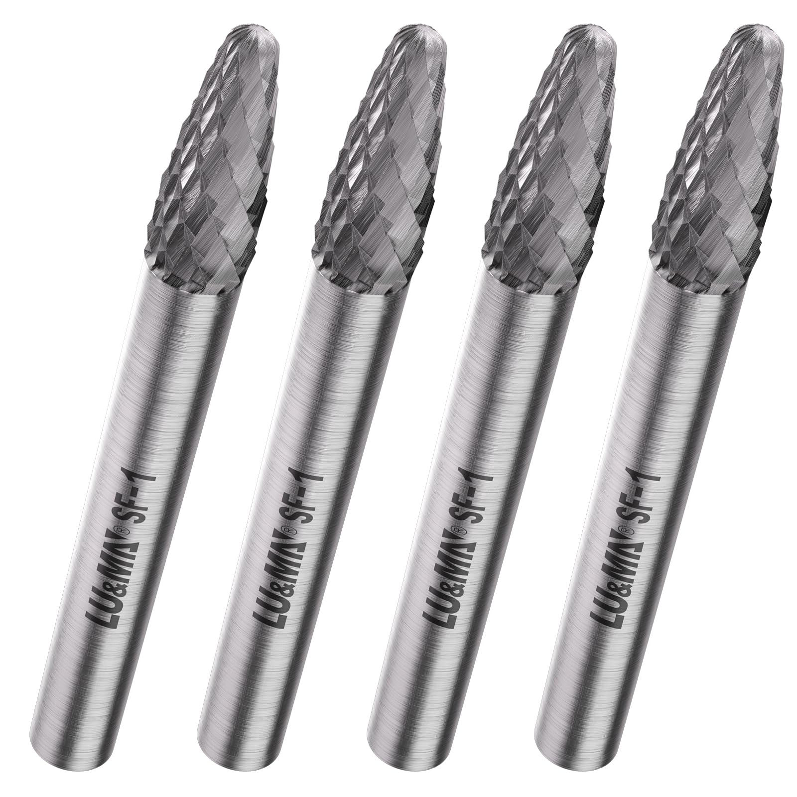 LU&MN SC-1 Tungsten Carbide Double-Cut Rotary Burr, 1/4" Shank, 4 PCS — Amazon image 19