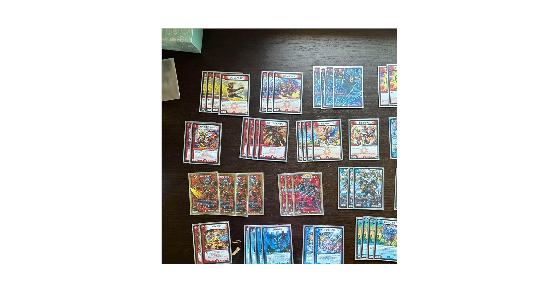 デュエマ引退品　バラカード＋デッキ2種（スリーブ付き） デュエル・マスターズ DXカードスリーブ ハイパー・ザ・ジョニー