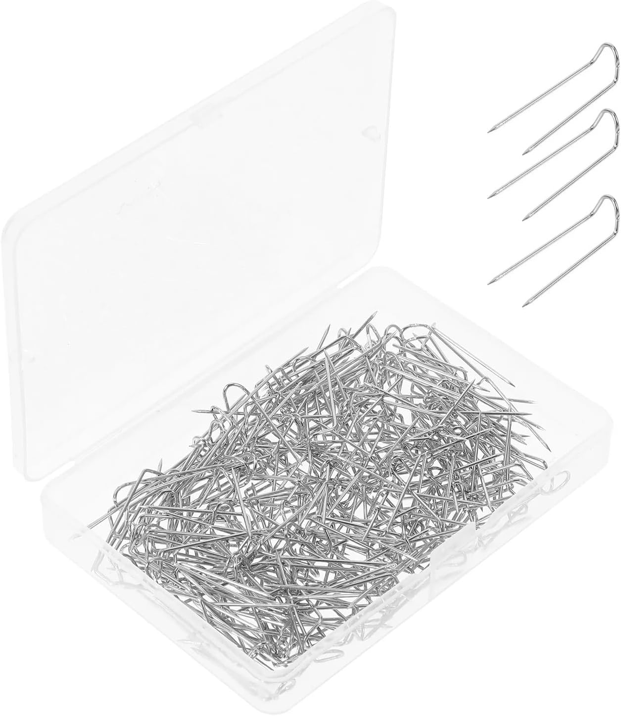 U-Pins U-Shaped Pins Sewing Needles Double Blocking for Jewelry Making Fabric Crafts Decor Quilting Embroidery