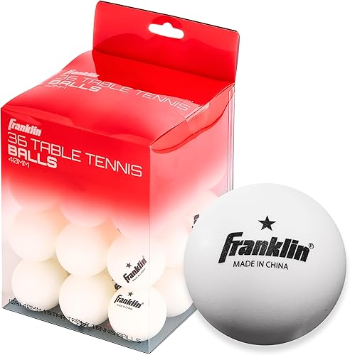 Miniatura 9 de Franklin Sports 1 Star Pelotas de tenis de mesa (12 unidades), 1.575 in