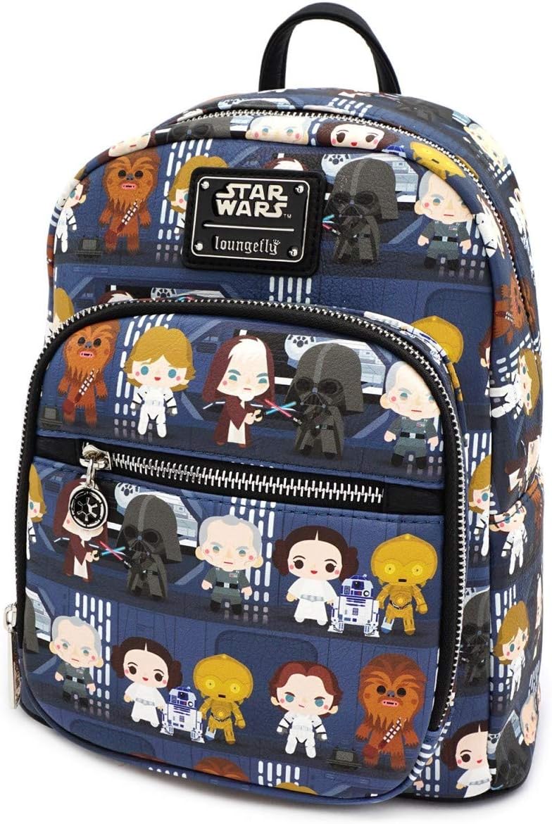 Loungefly Star Wars Chibi Death Star Battle Station Lineup Mini Backpack